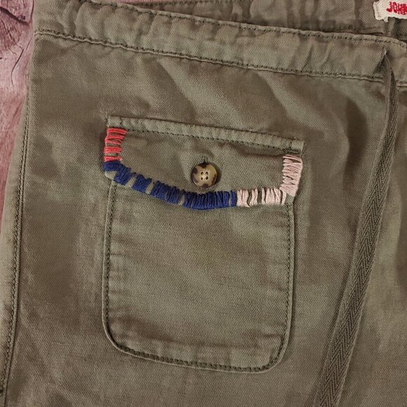 *READ* Johnny Was Womens Size Small Lounger Drawstring Pants Linen Blend Green - Picture 6 of 13